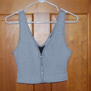 ZARA ZIP UP CROP TOP